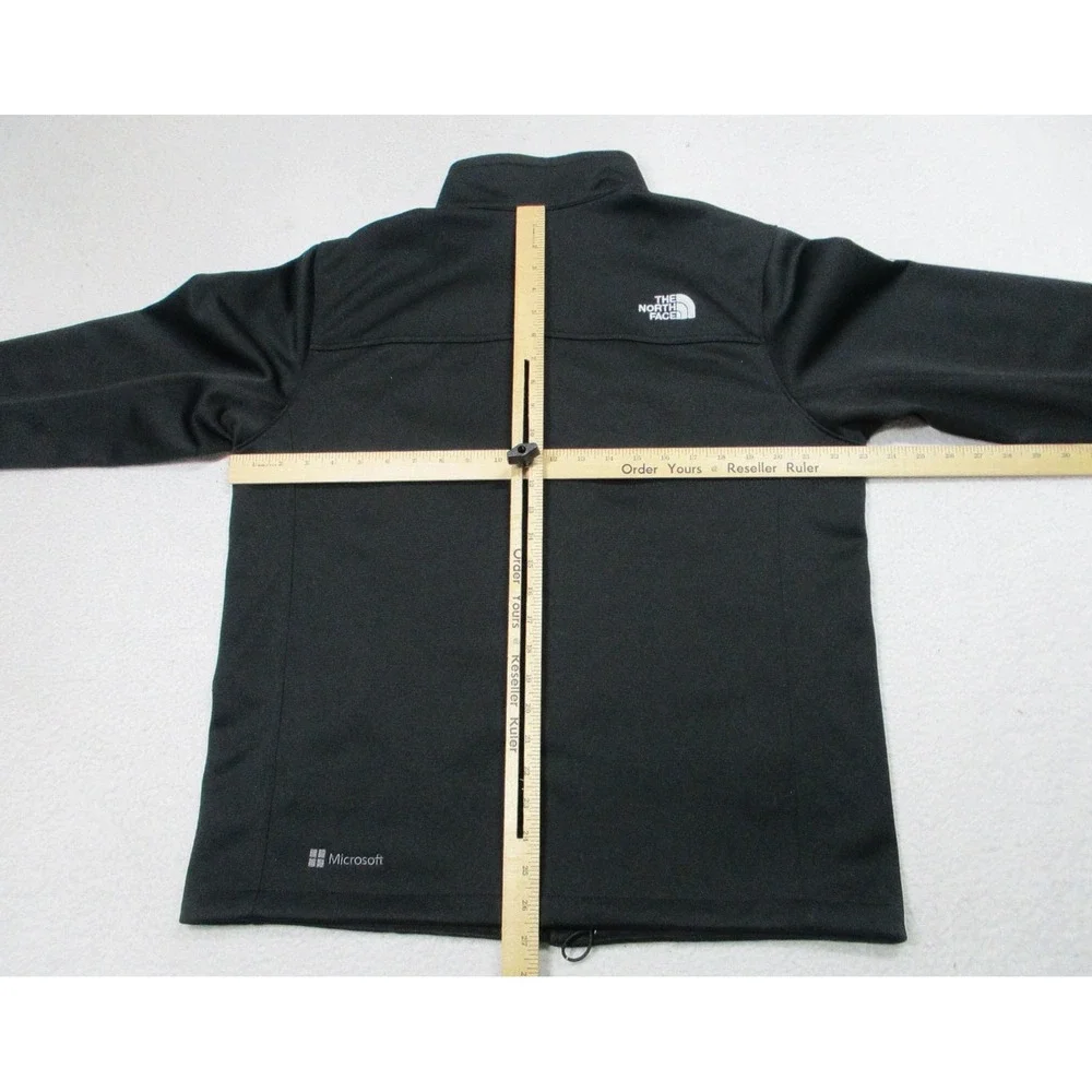 The North Face Jacket Mens Large Black WindWall Microsoft Softshell Full Zip - Picture 8 of 12